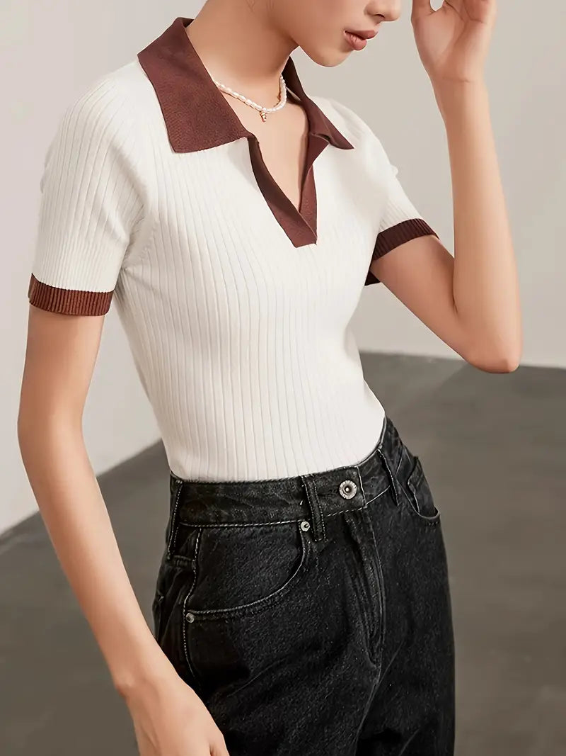 Olivia | Ribbineulottu poolopaita