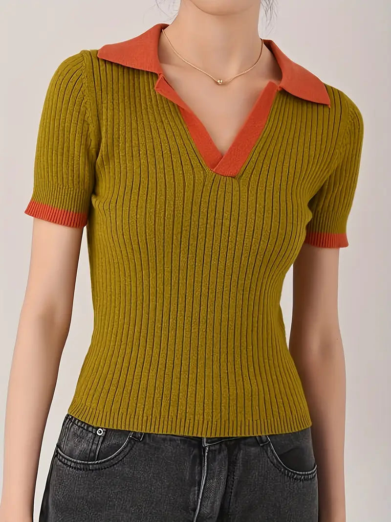 Olivia | Ribbineulottu poolopaita