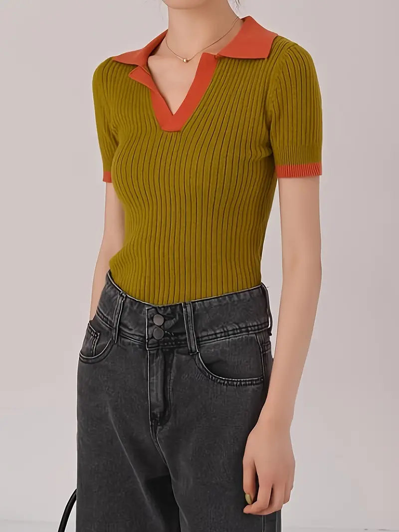 Olivia | Ribbineulottu poolopaita