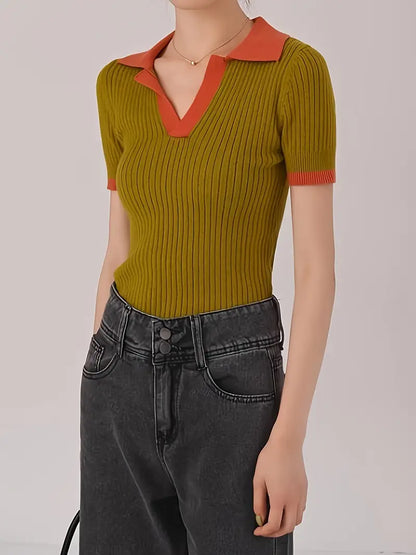 Olivia | Ribbineulottu poolopaita