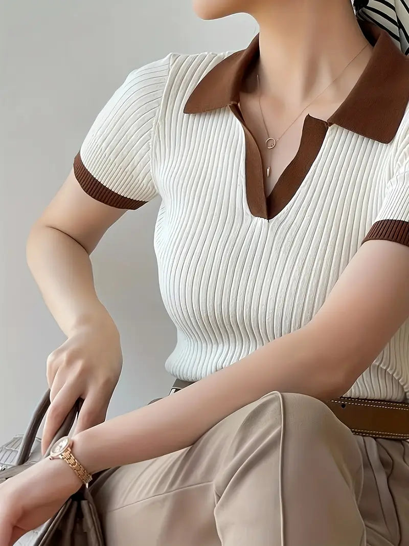 Olivia | Ribbineulottu poolopaita