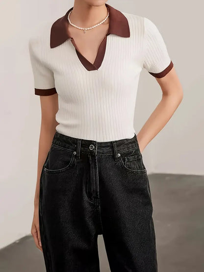 Olivia | Ribbineulottu poolopaita