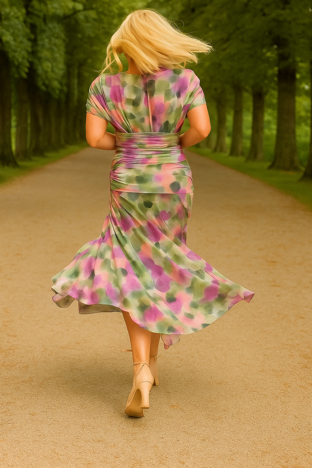 Marilise | Pitkä kukkakuvioinen mekko