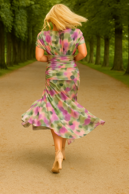 Marilise | Pitkä kukkakuvioinen mekko